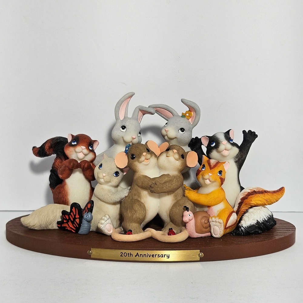 Enesco Charming Tails 20th Anniversary Masterpiece Figurine 4027690 Limited Ed